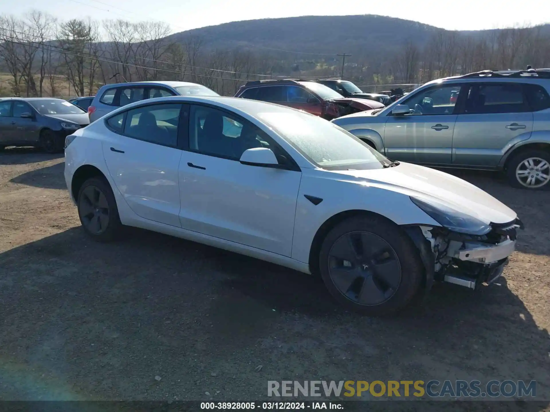 1 Photograph of a damaged car 5YJ3E1EA7PF555366 TESLA MODEL 3 2023