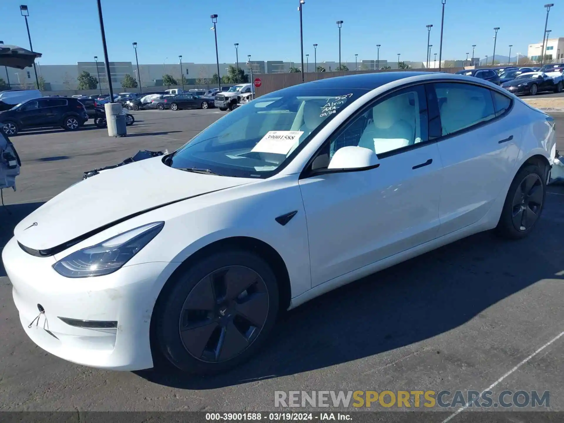 2 Photograph of a damaged car 5YJ3E1EA7PF584964 TESLA MODEL 3 2023