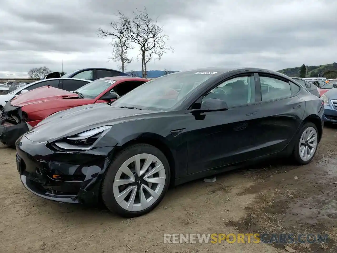 1 Photograph of a damaged car 5YJ3E1EA7PF630471 TESLA MODEL 3 2023