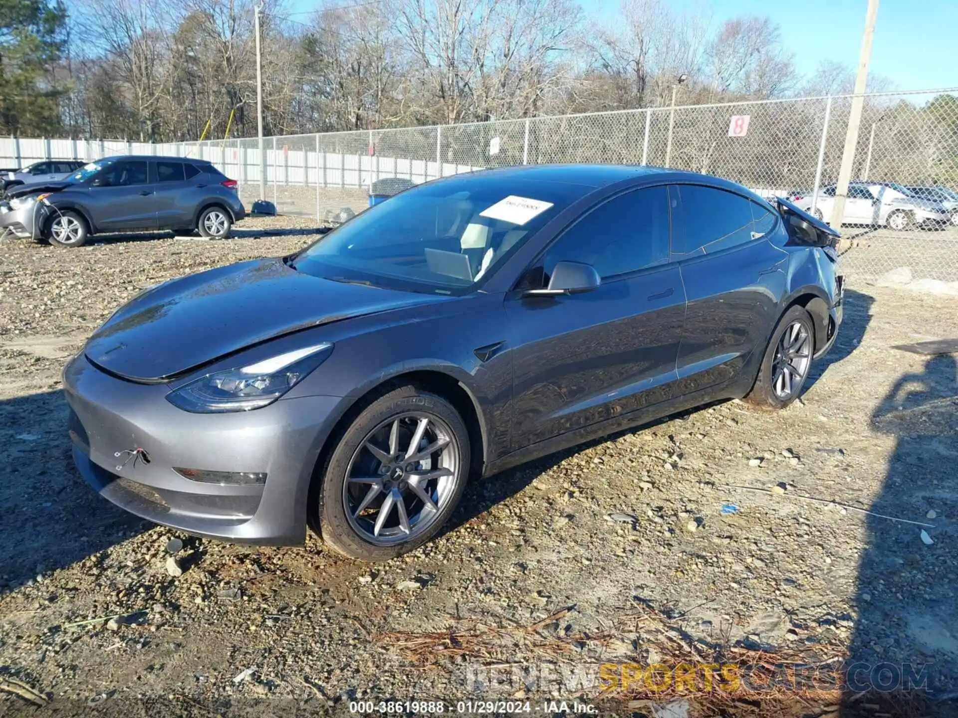 2 Photograph of a damaged car 5YJ3E1EA7PF637839 TESLA MODEL 3 2023