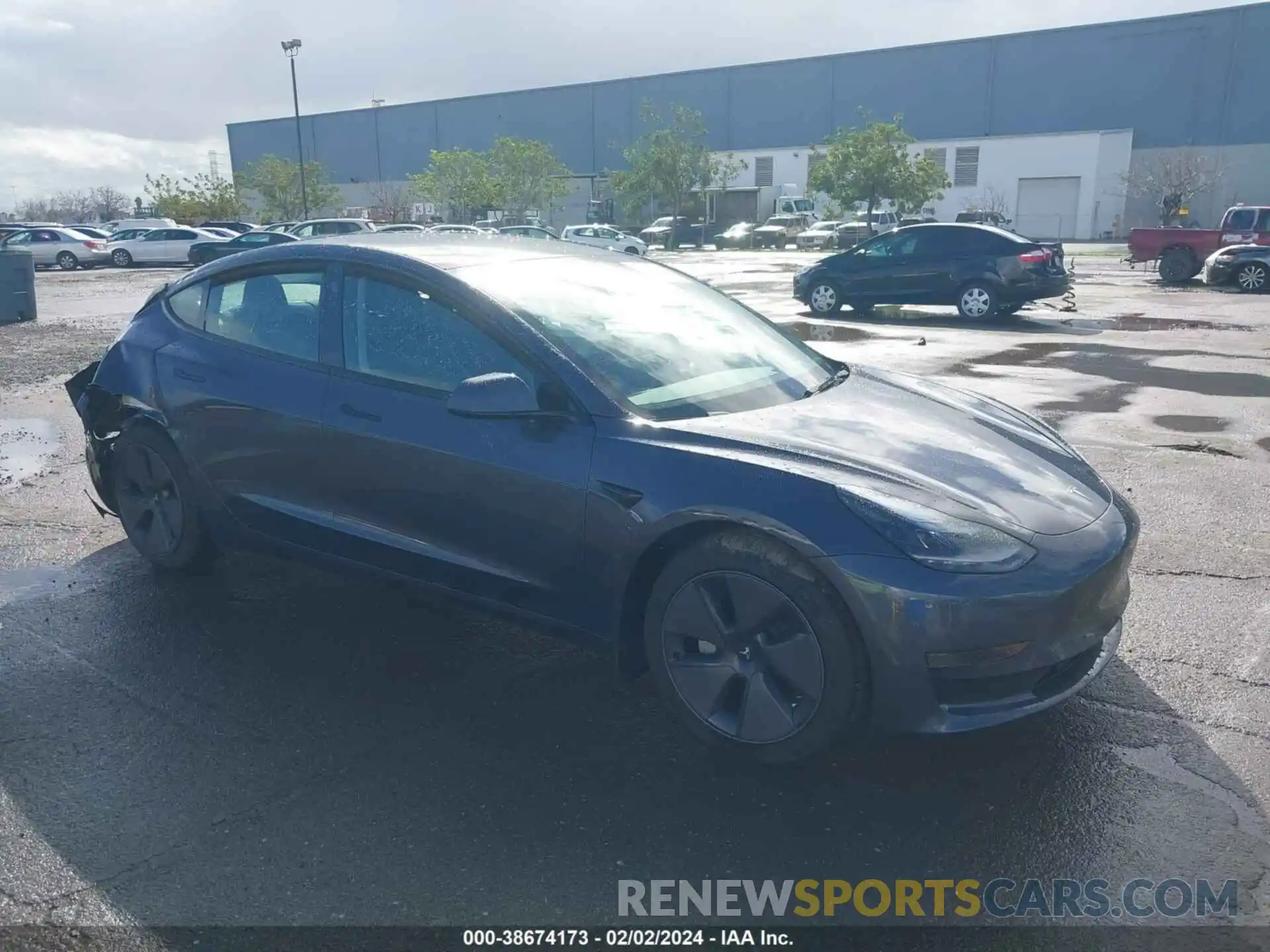 1 Photograph of a damaged car 5YJ3E1EA7PF712166 TESLA MODEL 3 2023