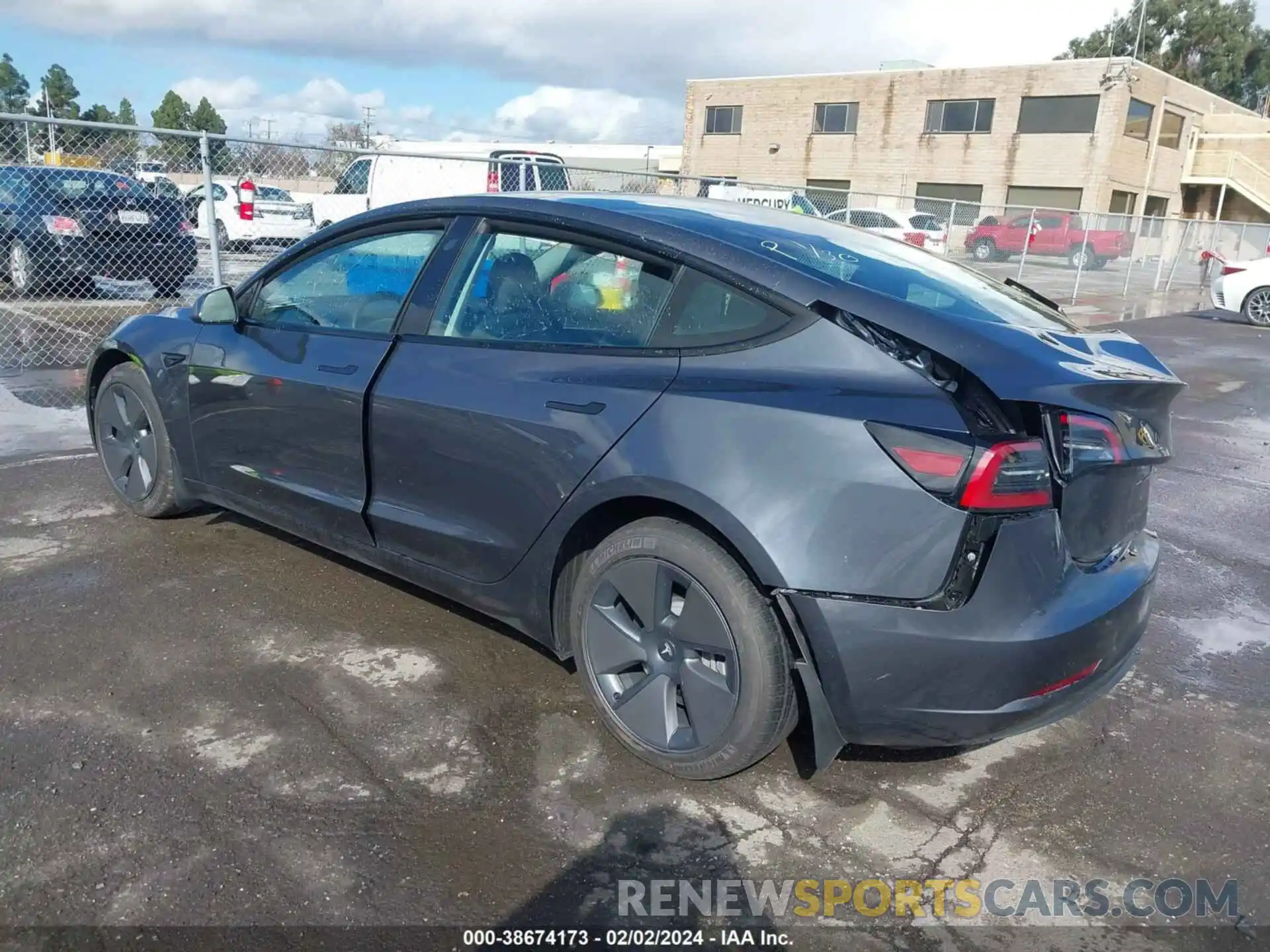 3 Photograph of a damaged car 5YJ3E1EA7PF712166 TESLA MODEL 3 2023