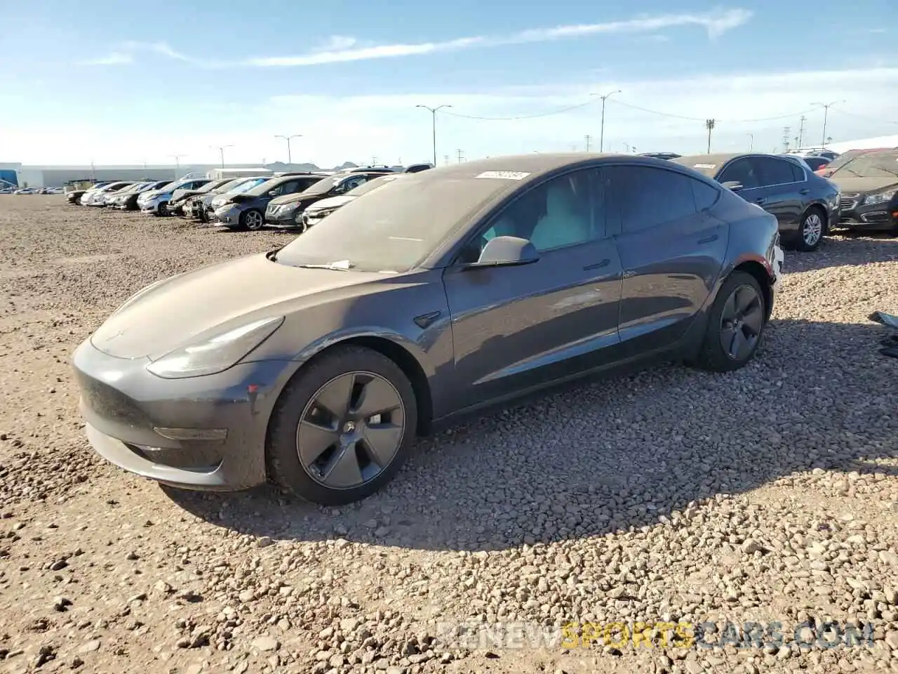 1 Photograph of a damaged car 5YJ3E1EA8PF384062 TESLA MODEL 3 2023