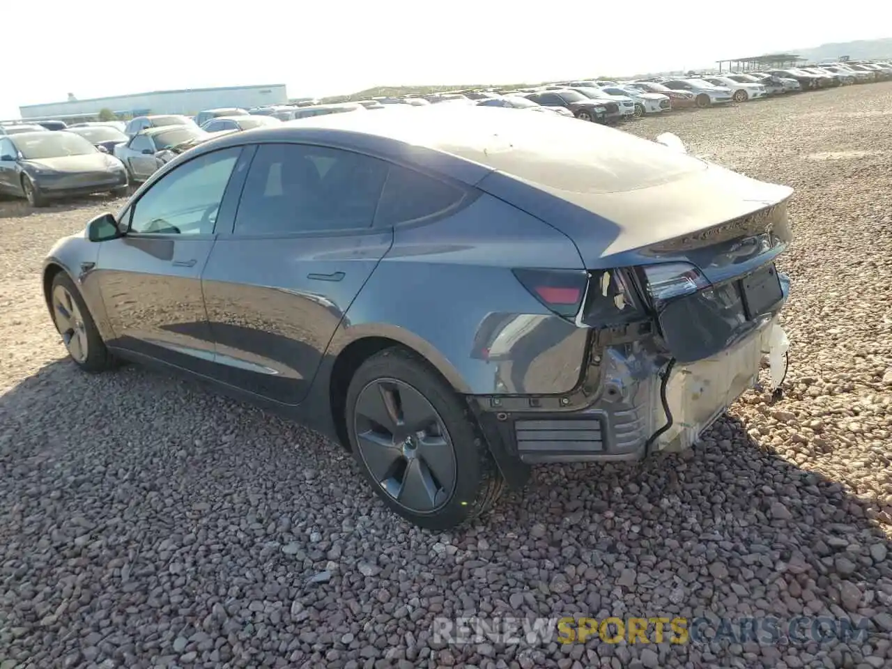 2 Photograph of a damaged car 5YJ3E1EA8PF384062 TESLA MODEL 3 2023