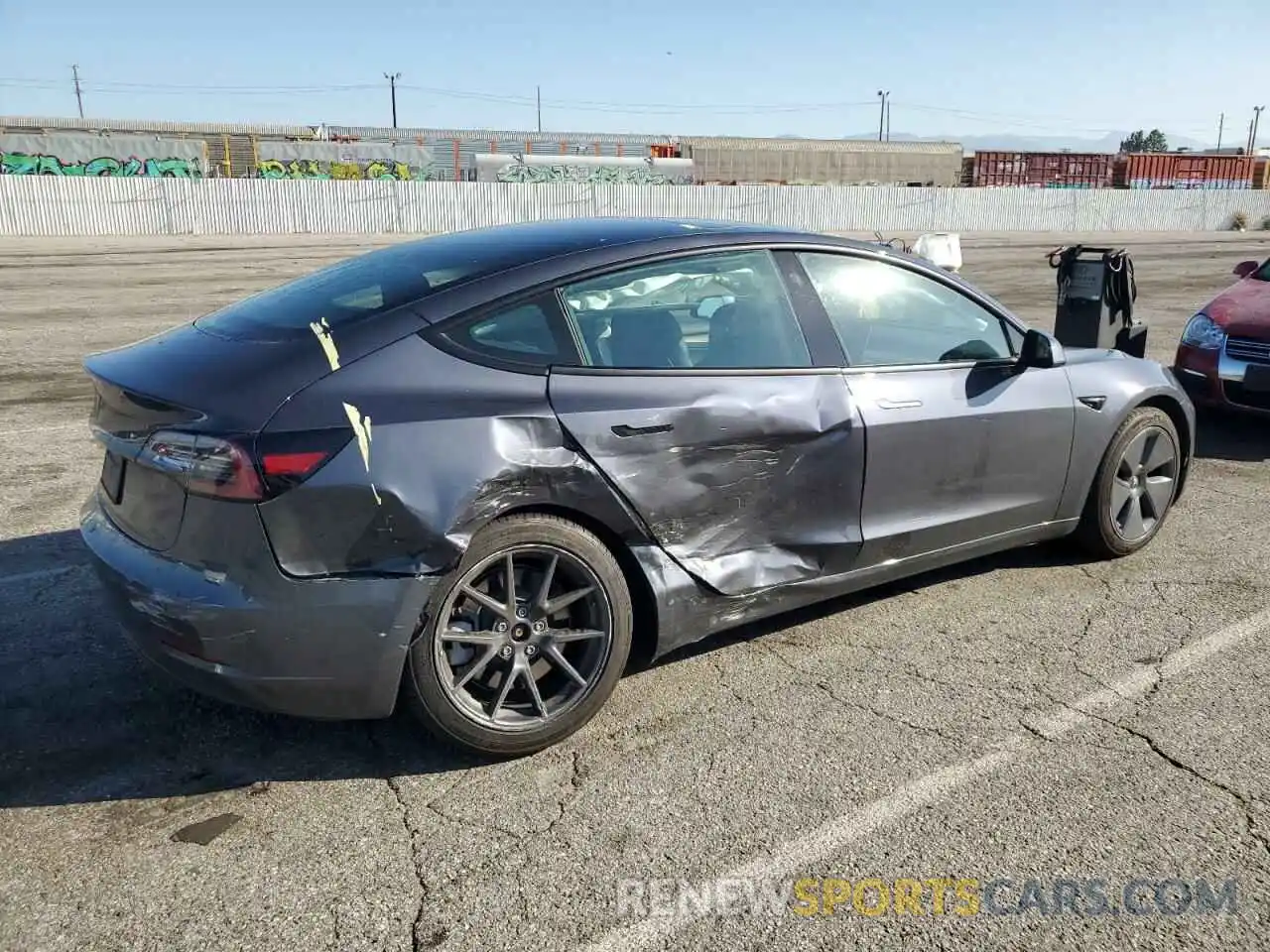 3 Photograph of a damaged car 5YJ3E1EA8PF398706 TESLA MODEL 3 2023