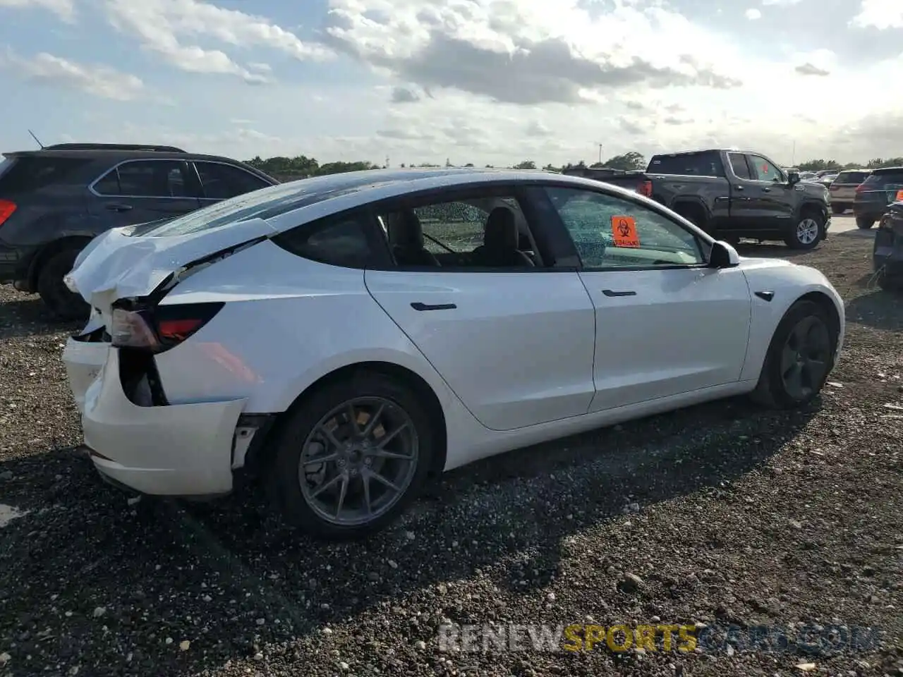 3 Photograph of a damaged car 5YJ3E1EA8PF436645 TESLA MODEL 3 2023