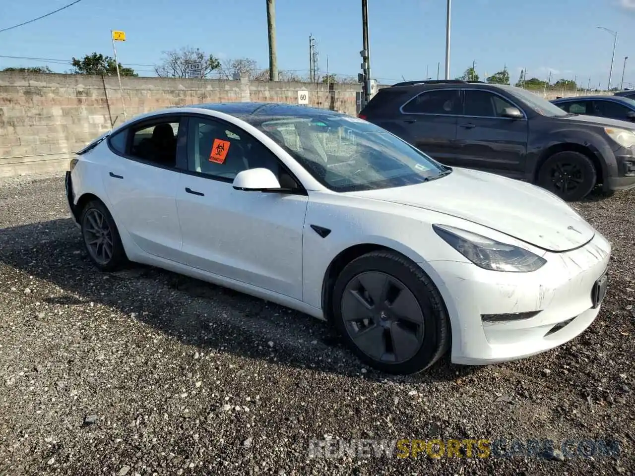 4 Фотография поврежденного автомобиля 5YJ3E1EA8PF436645 TESLA MODEL 3 2023