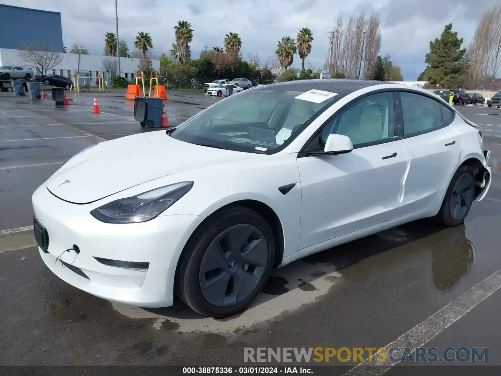 2 Photograph of a damaged car 5YJ3E1EA8PF513451 TESLA MODEL 3 2023