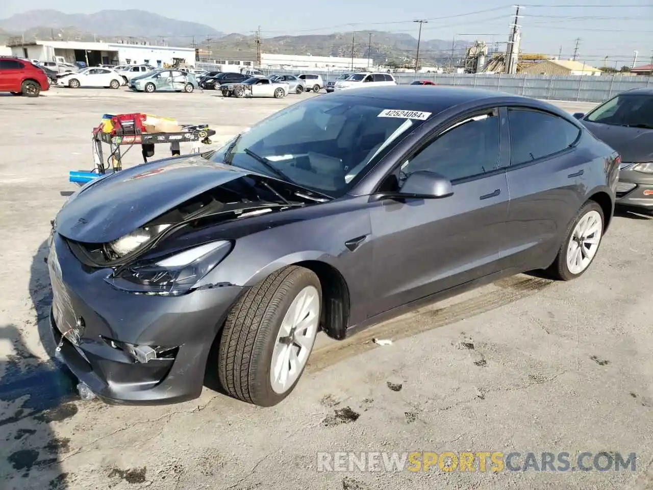 1 Photograph of a damaged car 5YJ3E1EA8PF638904 TESLA MODEL 3 2023