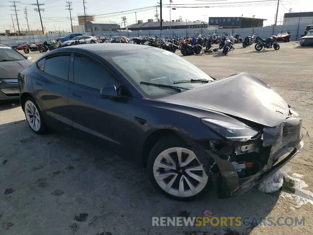 4 Фотография поврежденного автомобиля 5YJ3E1EA8PF638904 TESLA MODEL 3 2023