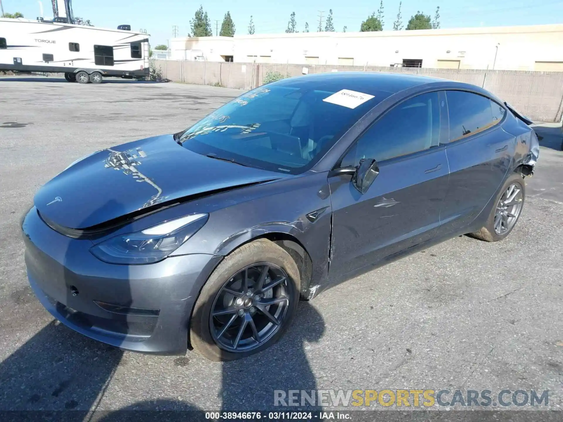 2 Photograph of a damaged car 5YJ3E1EA8PF651748 TESLA MODEL 3 2023