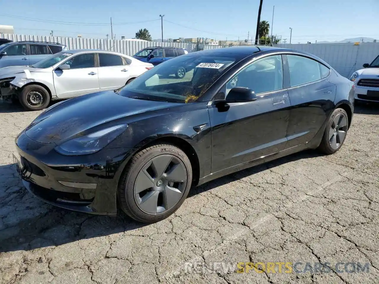 1 Photograph of a damaged car 5YJ3E1EA8PF669800 TESLA MODEL 3 2023