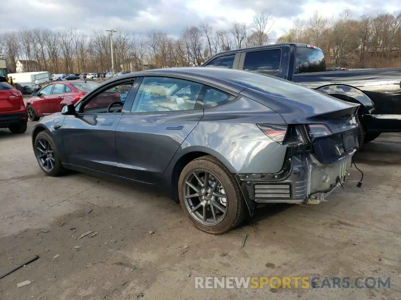 2 Photograph of a damaged car 5YJ3E1EA9PF395359 TESLA MODEL 3 2023