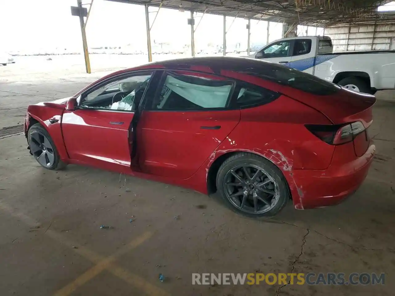 2 Photograph of a damaged car 5YJ3E1EA9PF452546 TESLA MODEL 3 2023