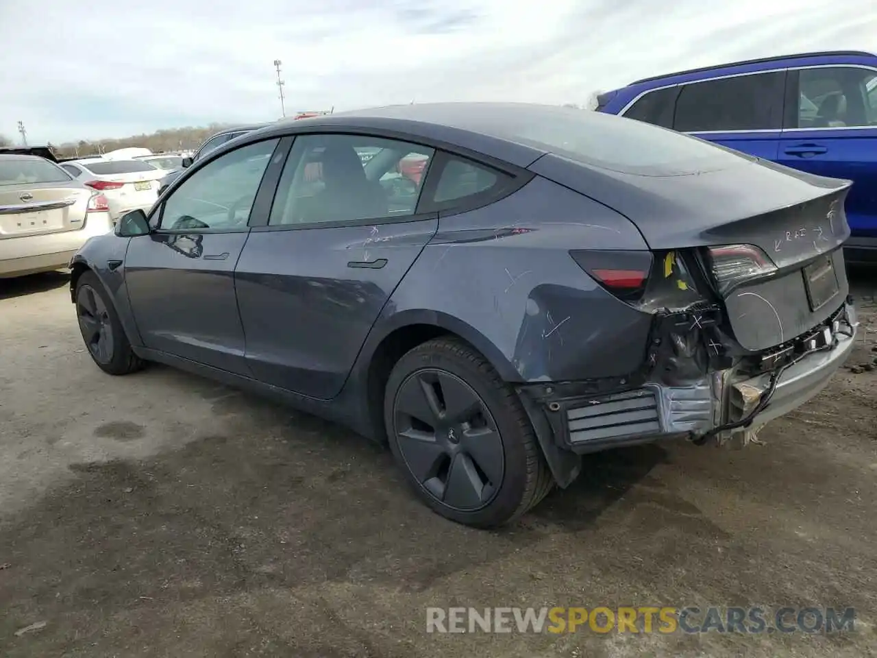 2 Photograph of a damaged car 5YJ3E1EA9PF512003 TESLA MODEL 3 2023