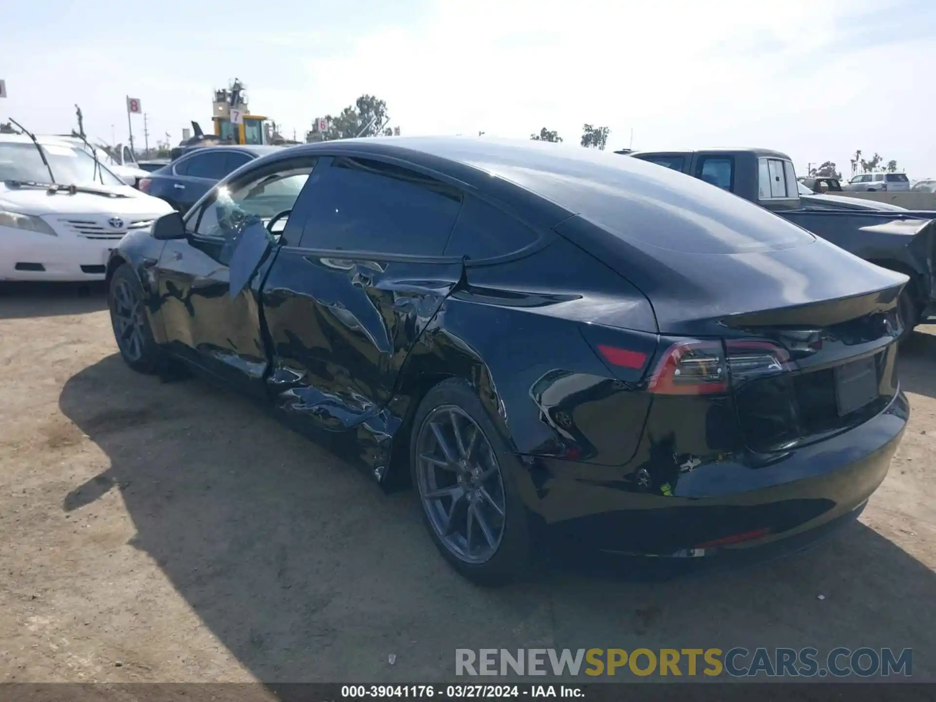 3 Photograph of a damaged car 5YJ3E1EA9PF556745 TESLA MODEL 3 2023