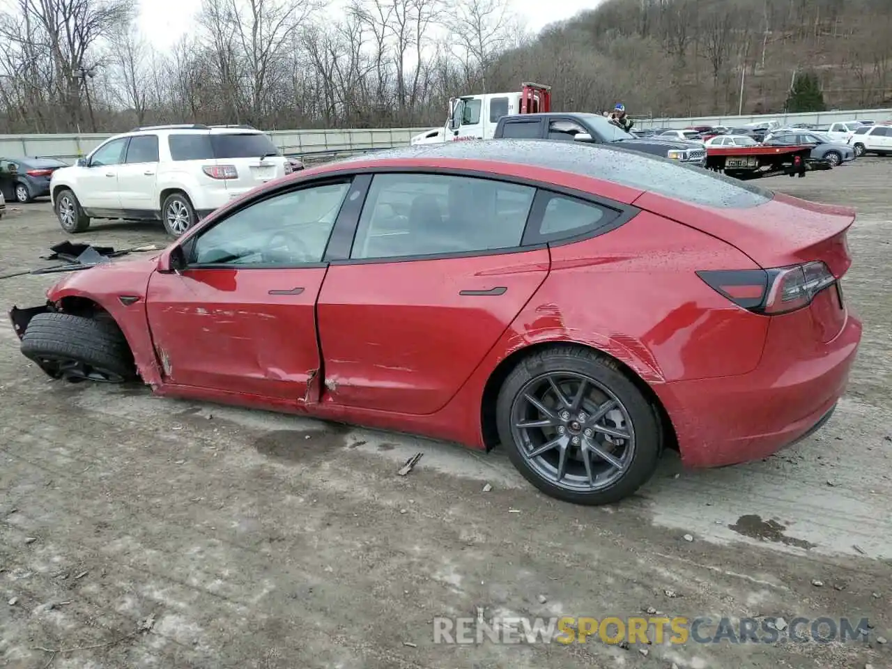 2 Photograph of a damaged car 5YJ3E1EA9PF569561 TESLA MODEL 3 2023