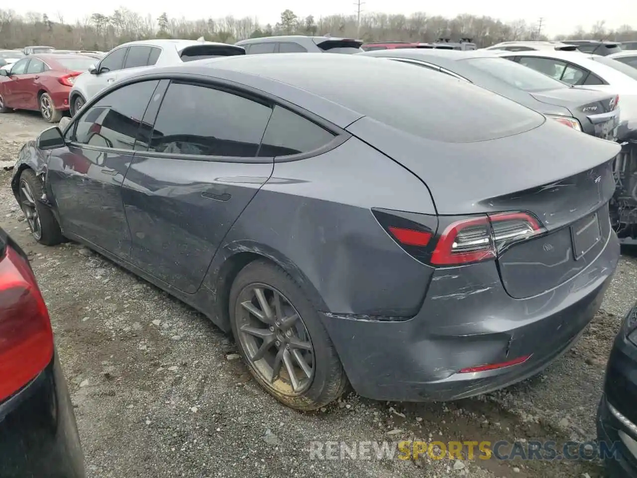 2 Photograph of a damaged car 5YJ3E1EA9PF668171 TESLA MODEL 3 2023