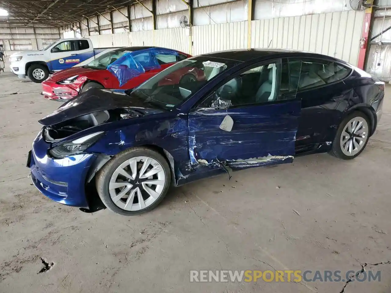 1 Photograph of a damaged car 5YJ3E1EAXPF449946 TESLA MODEL 3 2023