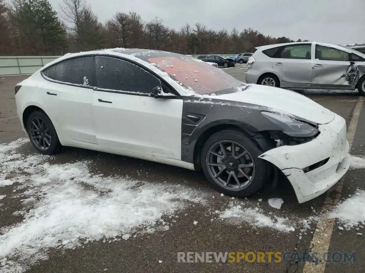 4 Фотография поврежденного автомобиля 5YJ3E1EAXPF615690 TESLA MODEL 3 2023