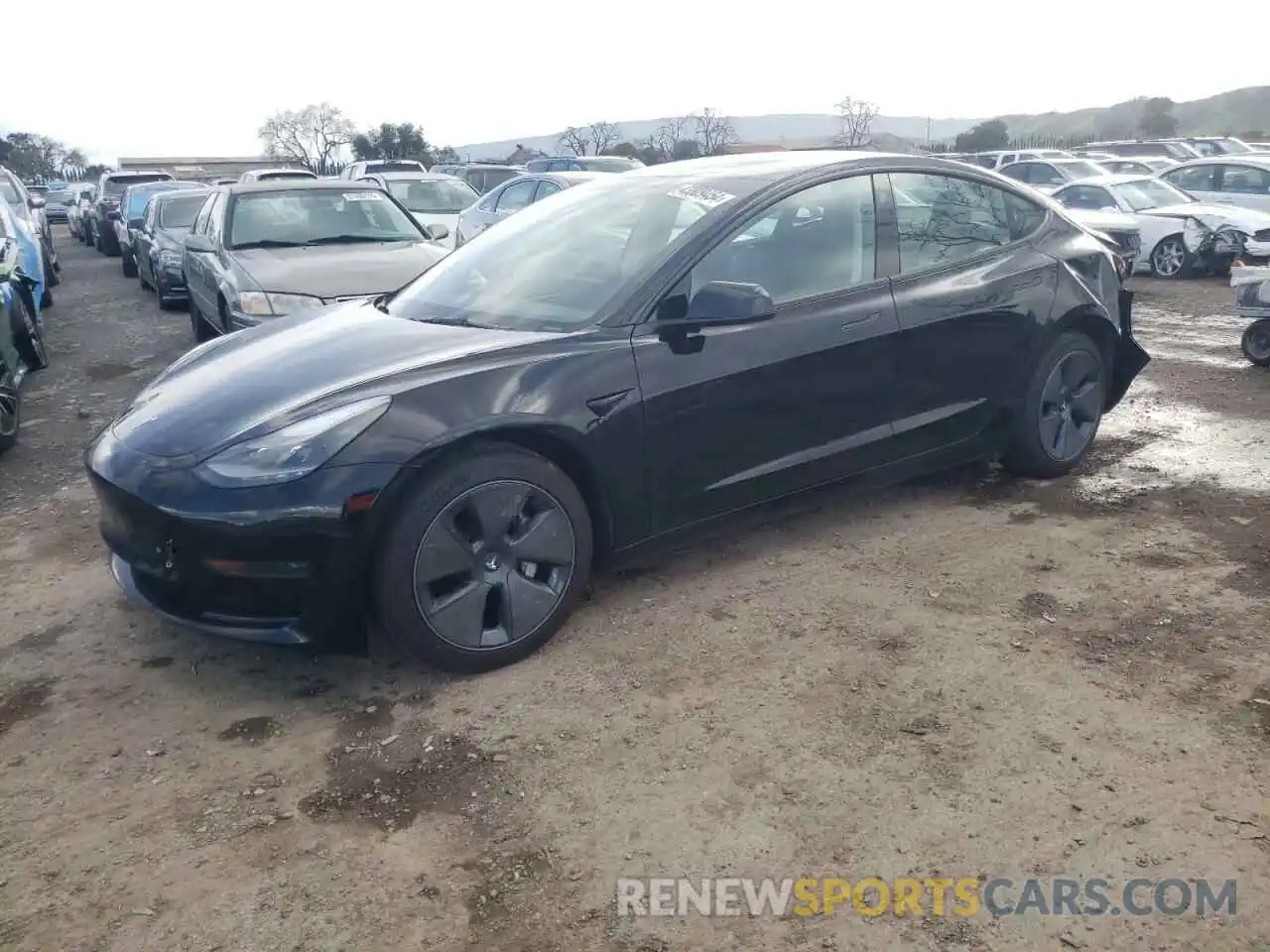 1 Photograph of a damaged car 5YJ3E1EAXPF647457 TESLA MODEL 3 2023