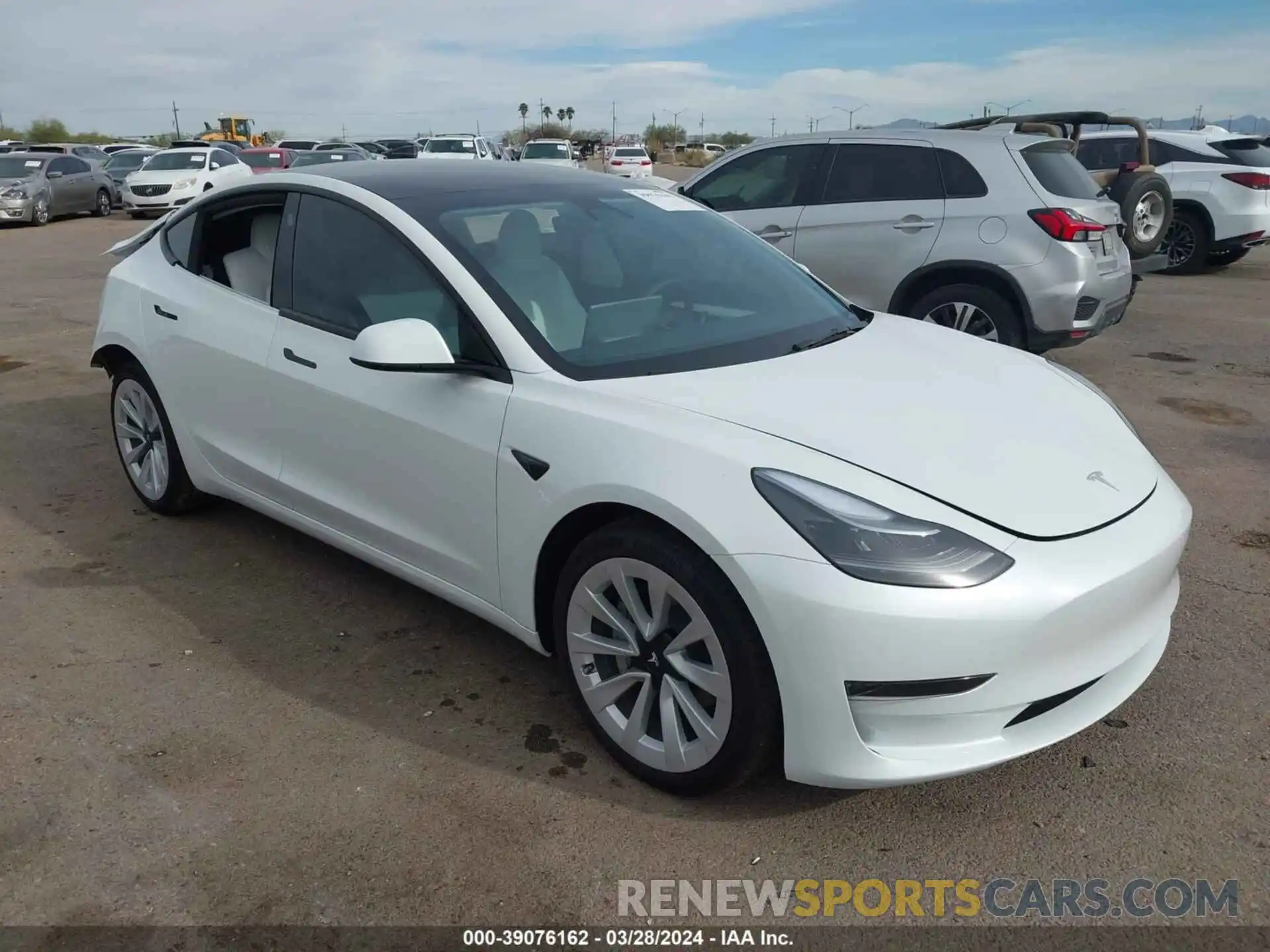 1 Photograph of a damaged car 5YJ3E1EAXPF684685 TESLA MODEL 3 2023