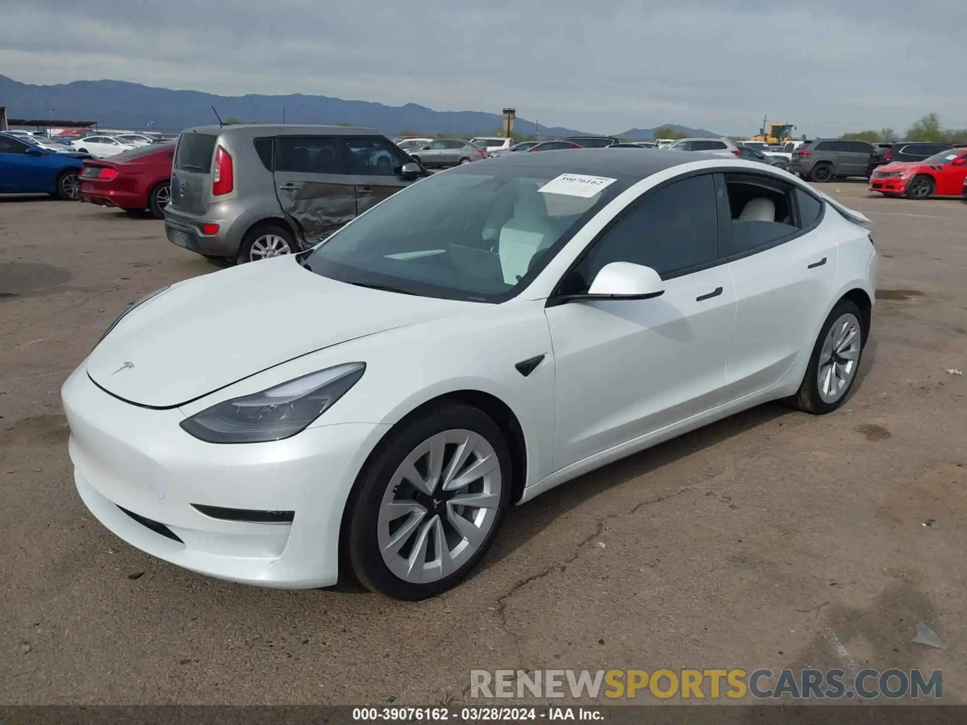 2 Photograph of a damaged car 5YJ3E1EAXPF684685 TESLA MODEL 3 2023