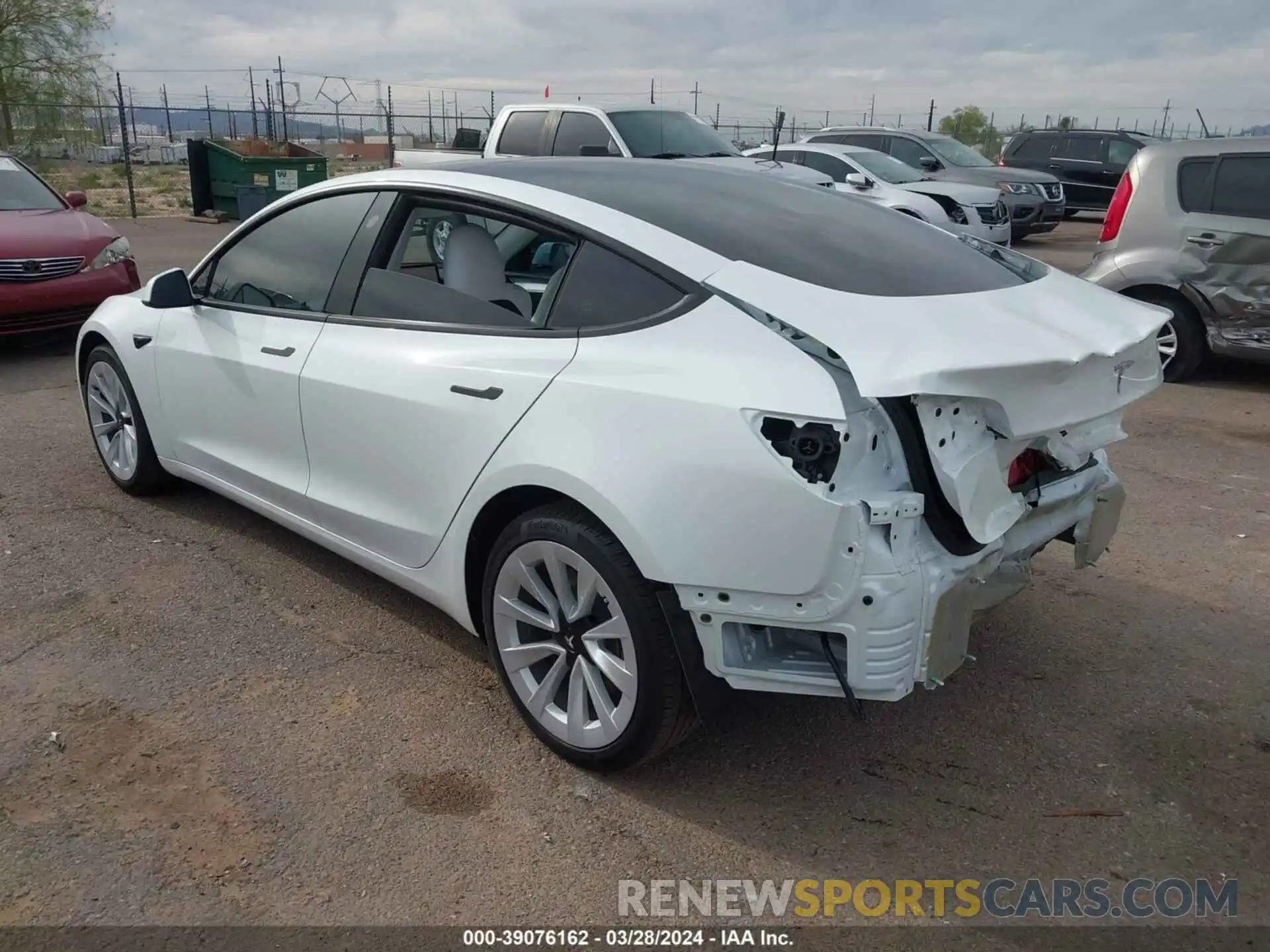 3 Photograph of a damaged car 5YJ3E1EAXPF684685 TESLA MODEL 3 2023