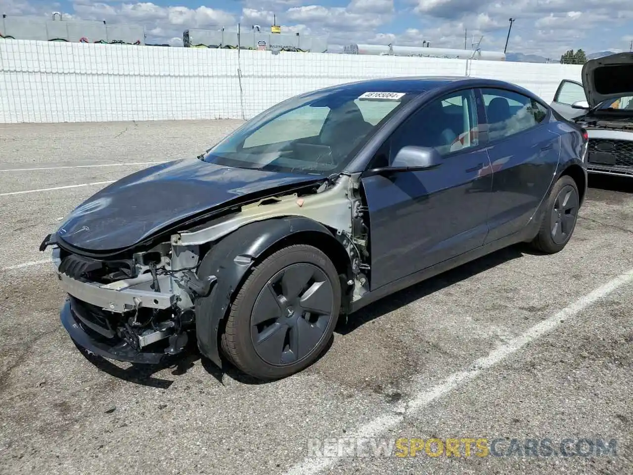 1 Photograph of a damaged car 5YJ3E1EAXPF686078 TESLA MODEL 3 2023