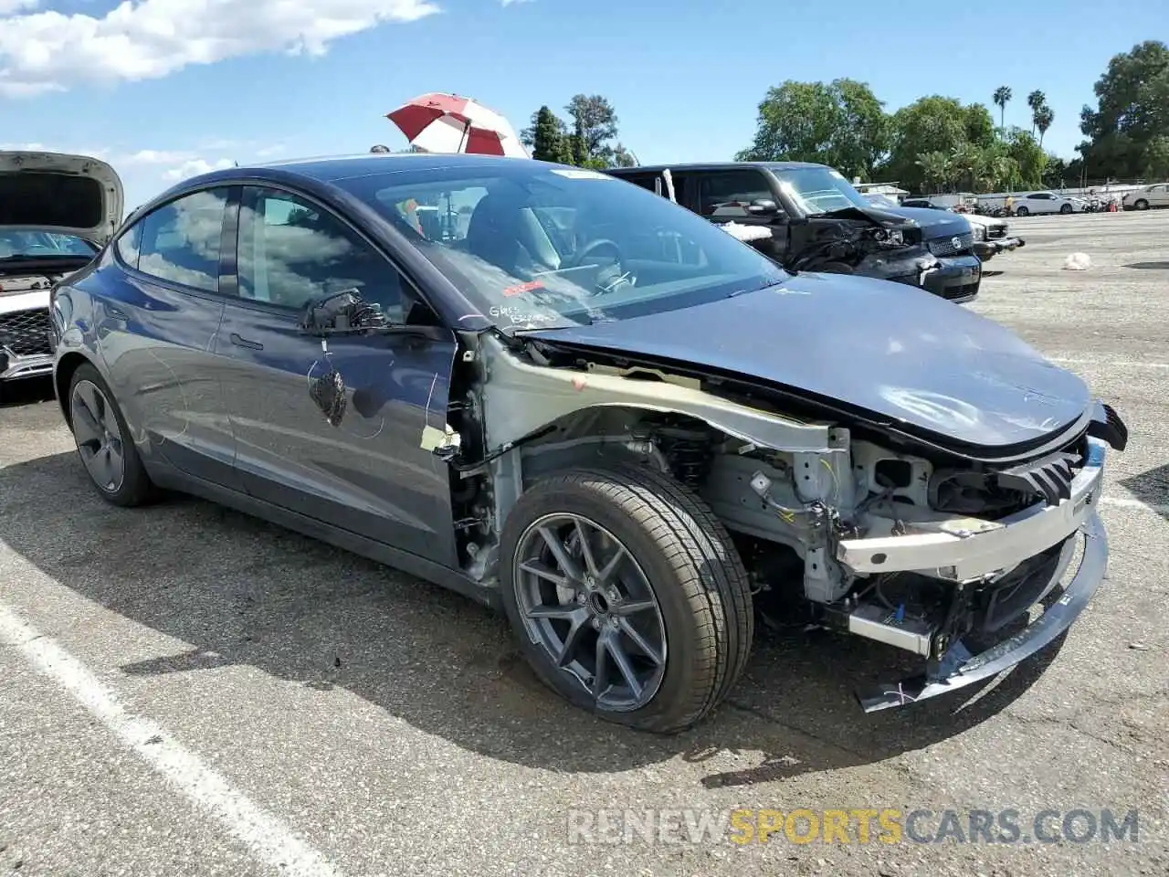 4 Photograph of a damaged car 5YJ3E1EAXPF686078 TESLA MODEL 3 2023