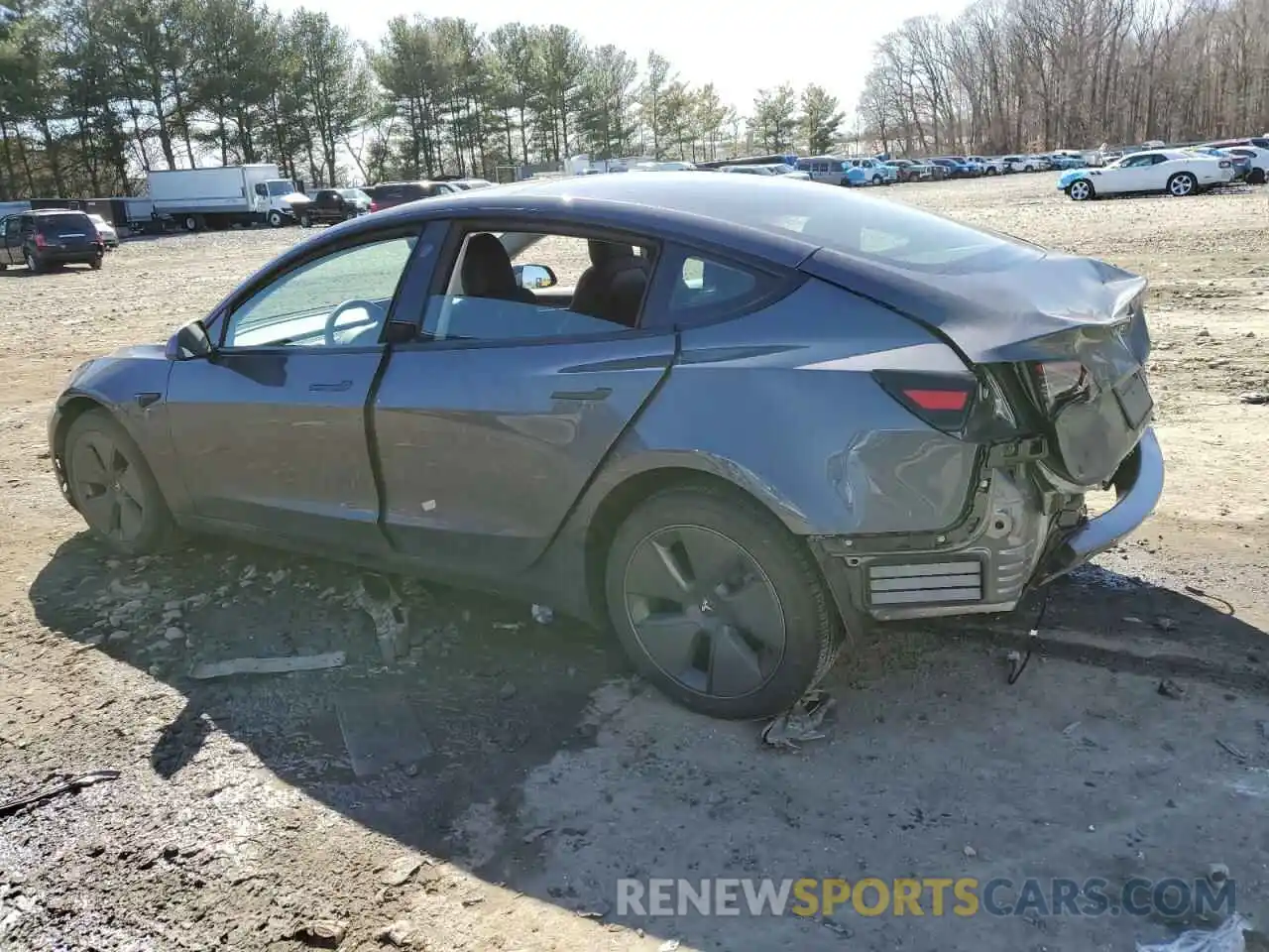 2 Photograph of a damaged car 5YJ3E1EB1PF661918 TESLA MODEL 3 2023