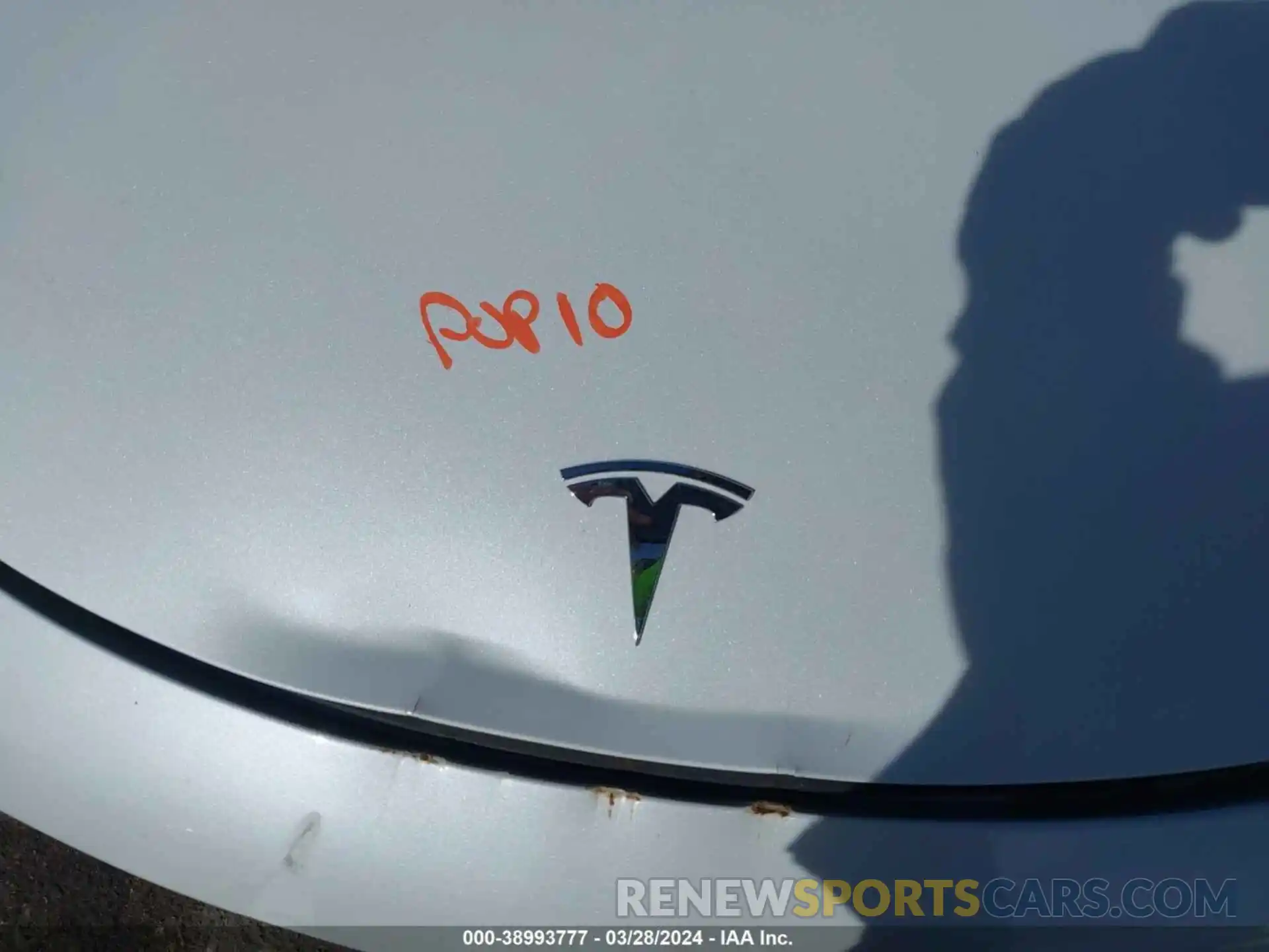 10 Photograph of a damaged car 5YJ3E1EB4PF599673 TESLA MODEL 3 2023