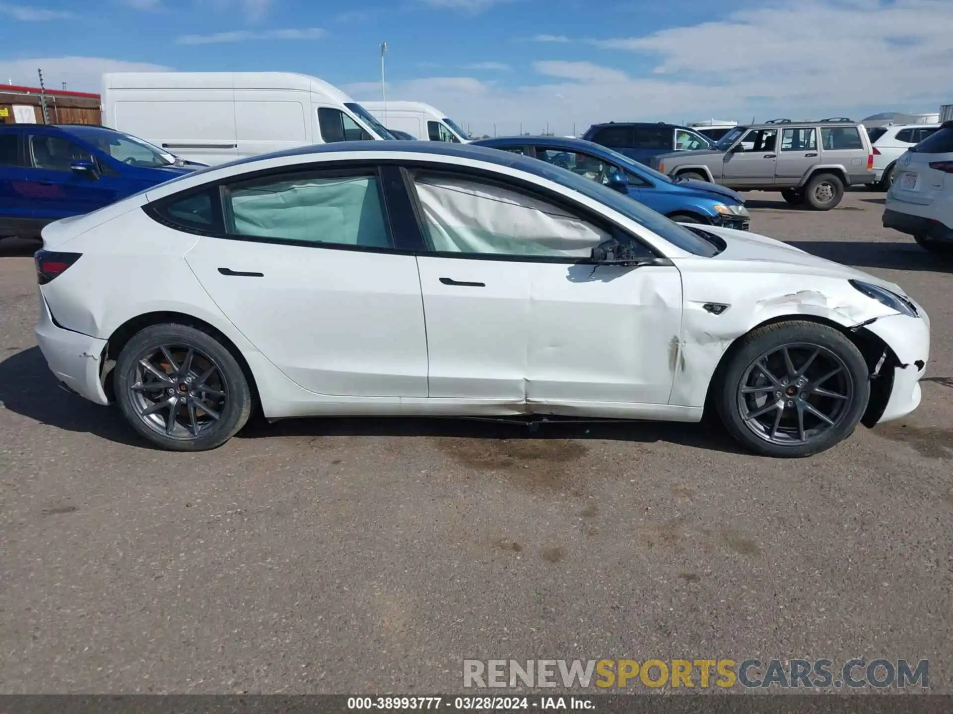 13 Photograph of a damaged car 5YJ3E1EB4PF599673 TESLA MODEL 3 2023