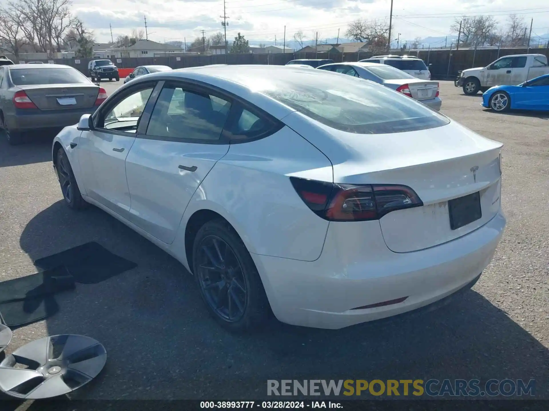 3 Photograph of a damaged car 5YJ3E1EB4PF599673 TESLA MODEL 3 2023