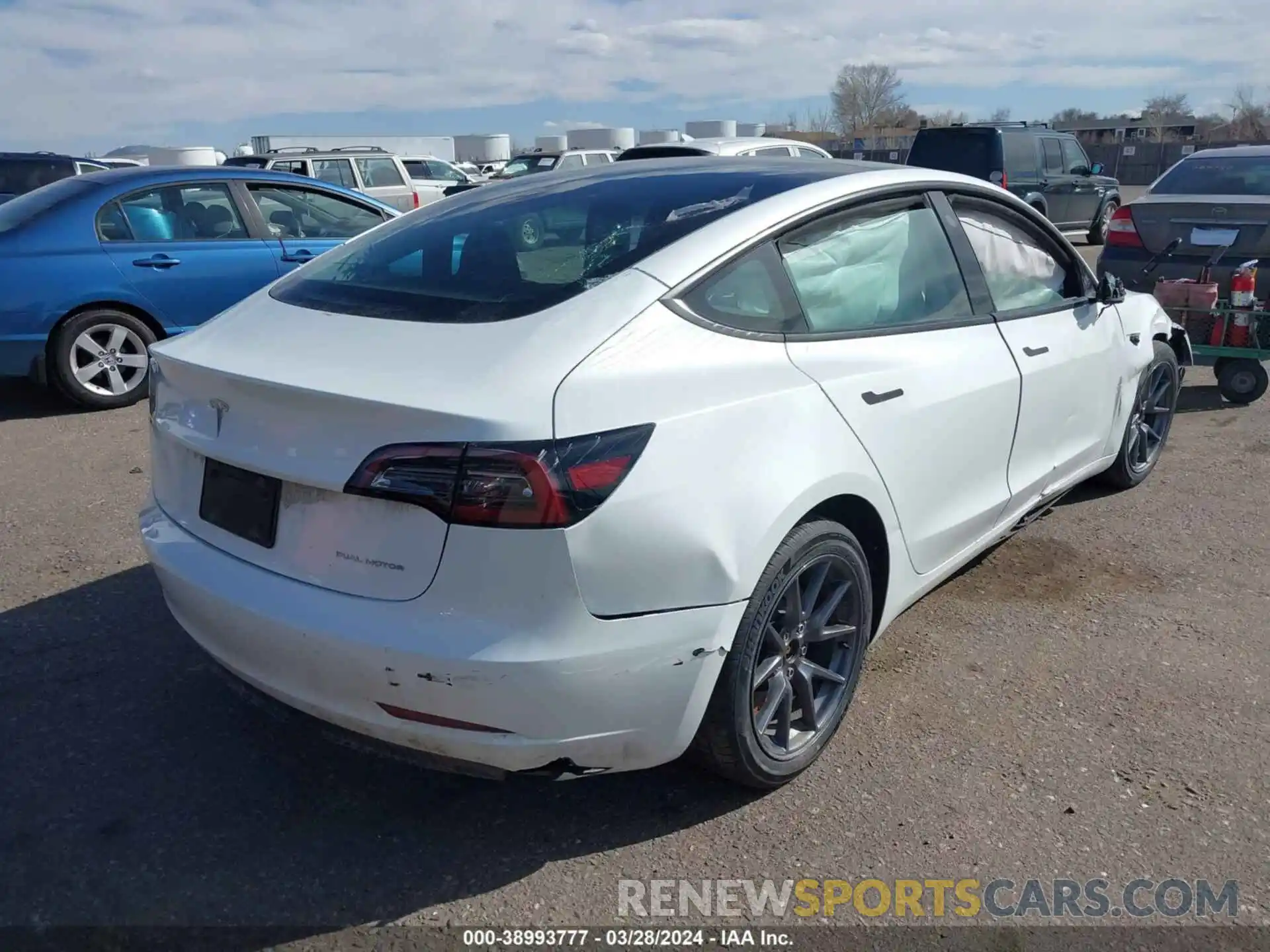 4 Photograph of a damaged car 5YJ3E1EB4PF599673 TESLA MODEL 3 2023