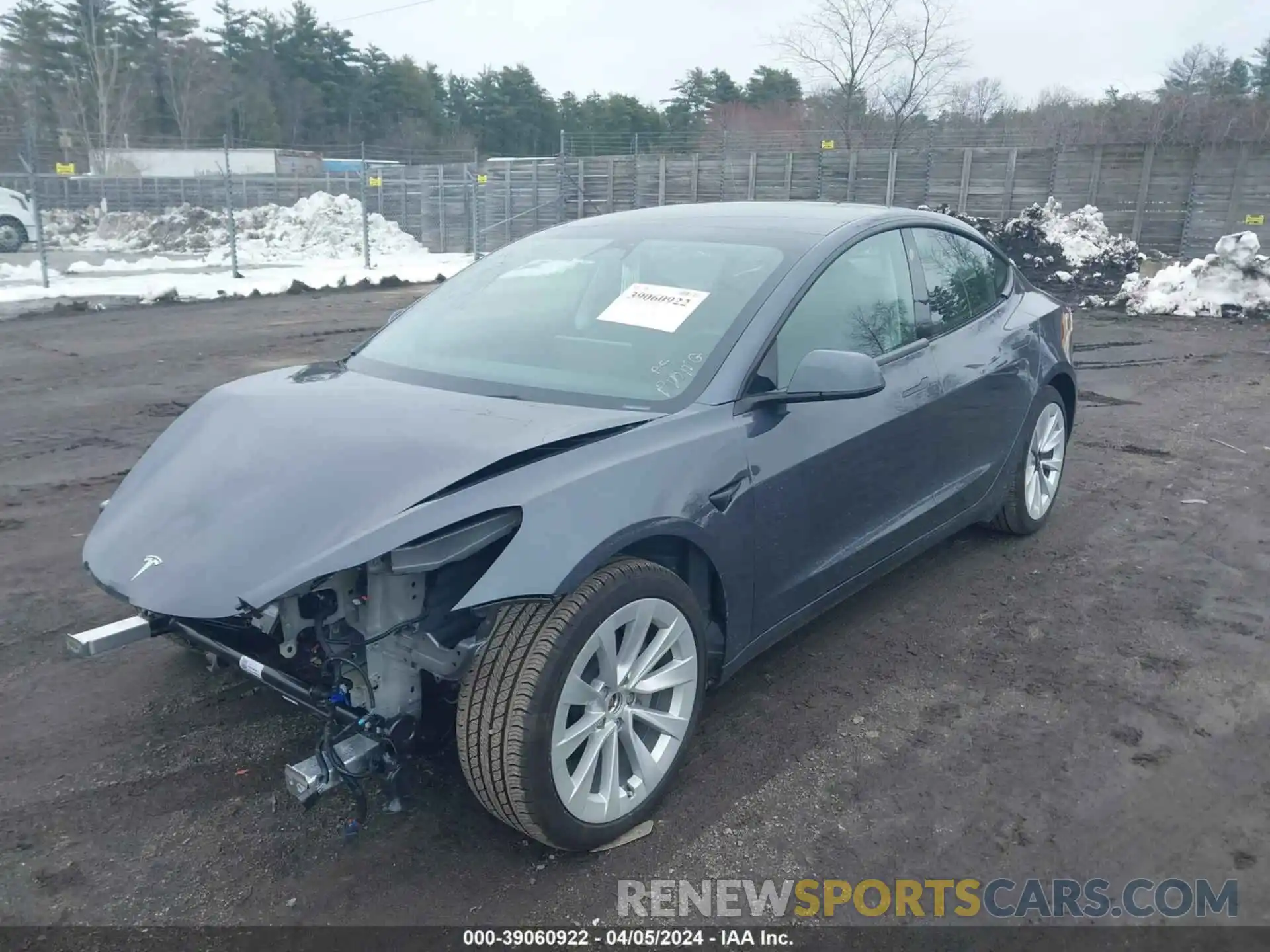 2 Photograph of a damaged car 5YJ3E1EB4PF630064 TESLA MODEL 3 2023