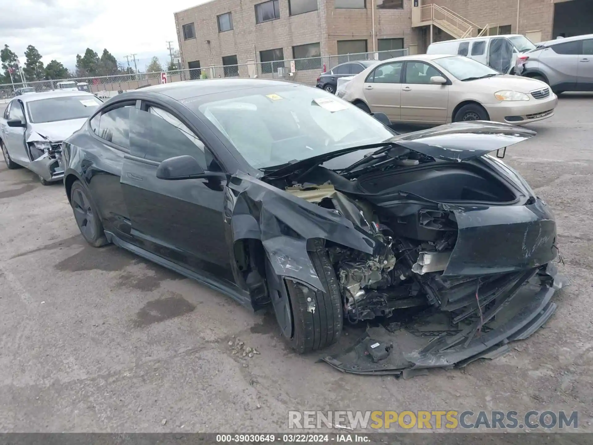 1 Photograph of a damaged car 5YJ3E1EB4PF649777 TESLA MODEL 3 2023