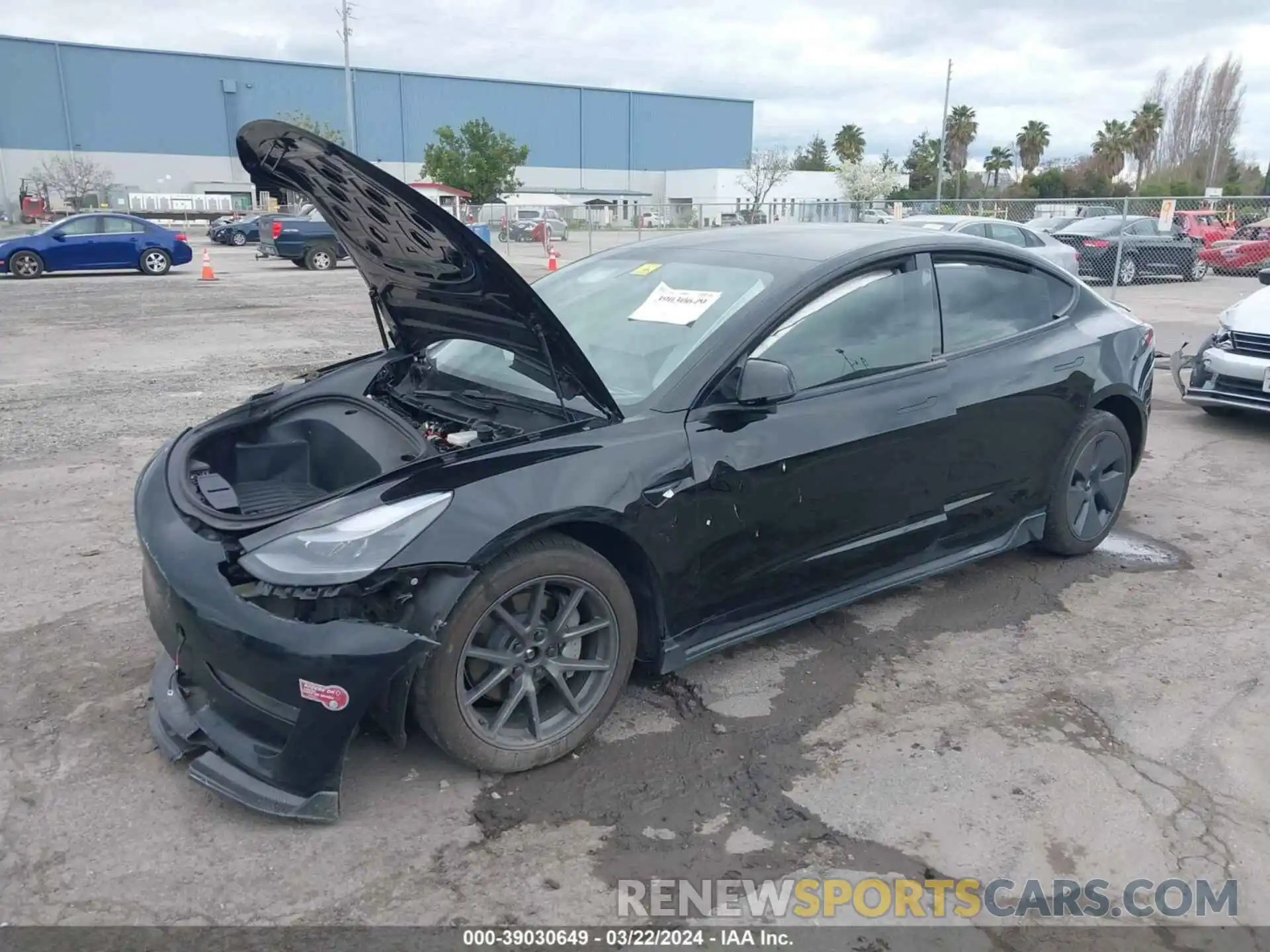 2 Photograph of a damaged car 5YJ3E1EB4PF649777 TESLA MODEL 3 2023