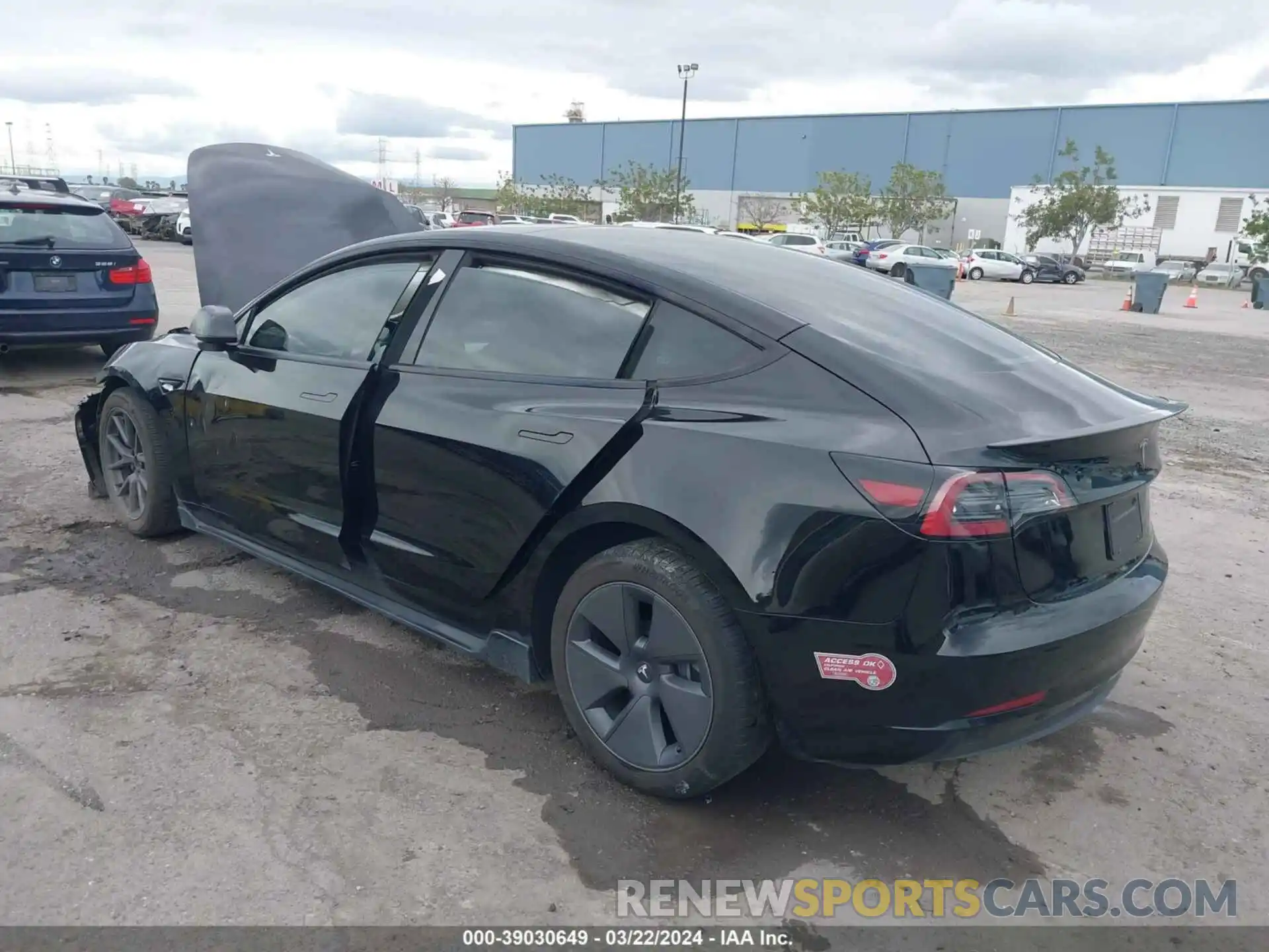 3 Photograph of a damaged car 5YJ3E1EB4PF649777 TESLA MODEL 3 2023