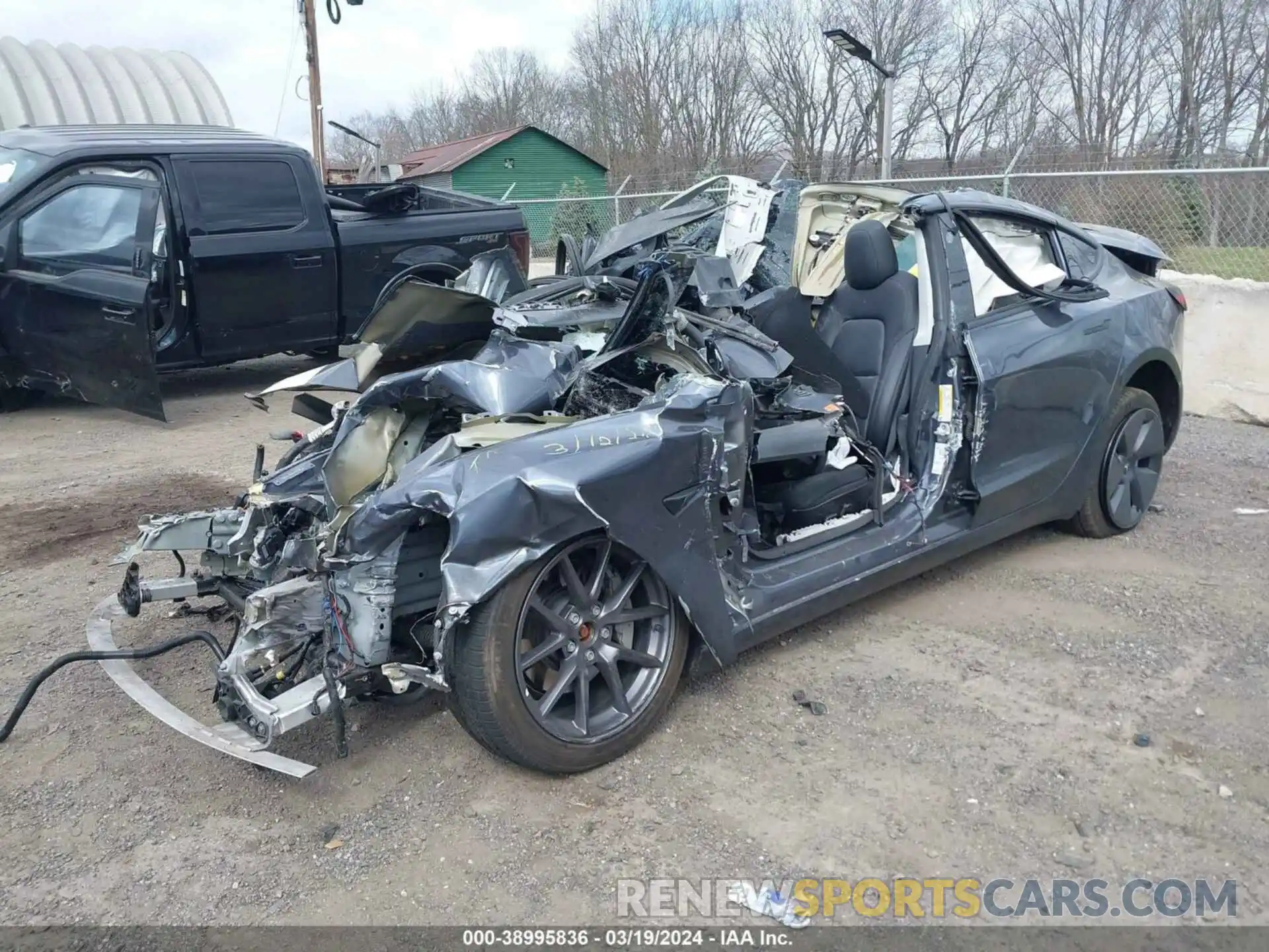 2 Photograph of a damaged car 5YJ3E1EB5PF470695 TESLA MODEL 3 2023