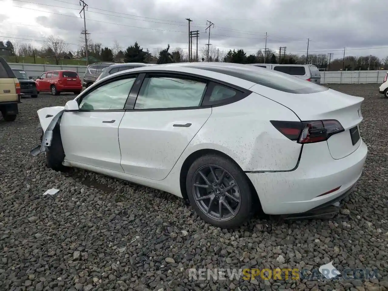 2 Photograph of a damaged car 5YJ3E1EB7PF628776 TESLA MODEL 3 2023