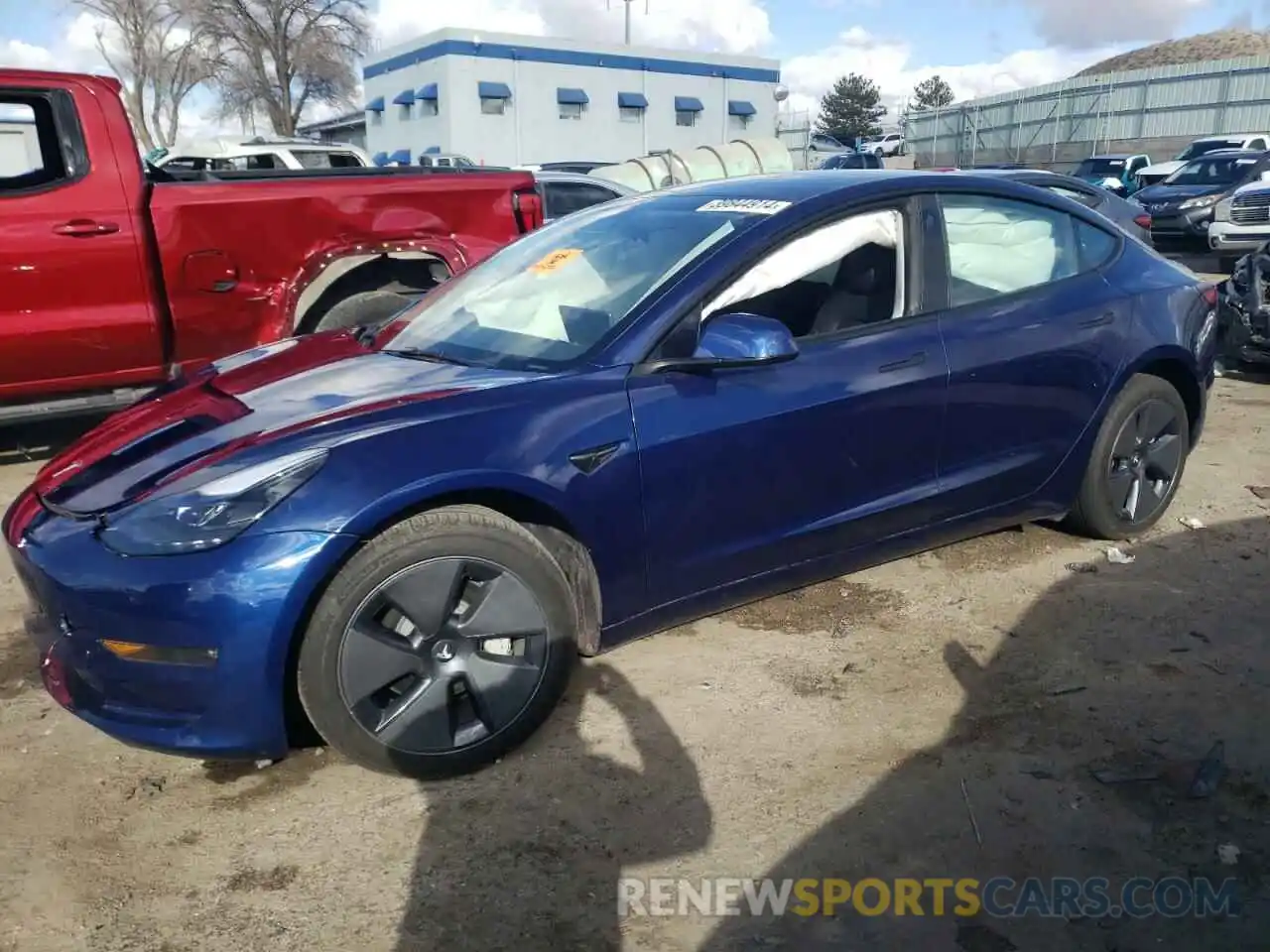 1 Photograph of a damaged car 5YJ3E1EB7PF635968 TESLA MODEL 3 2023