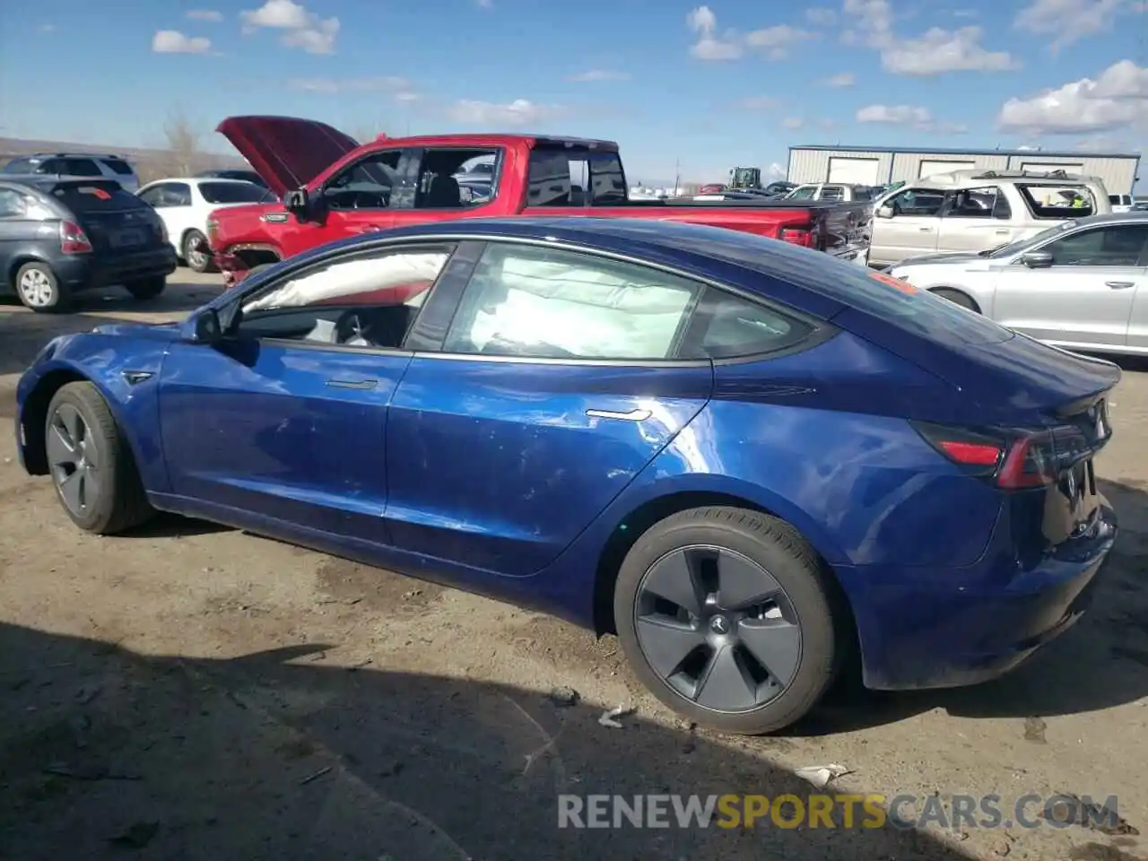 2 Photograph of a damaged car 5YJ3E1EB7PF635968 TESLA MODEL 3 2023