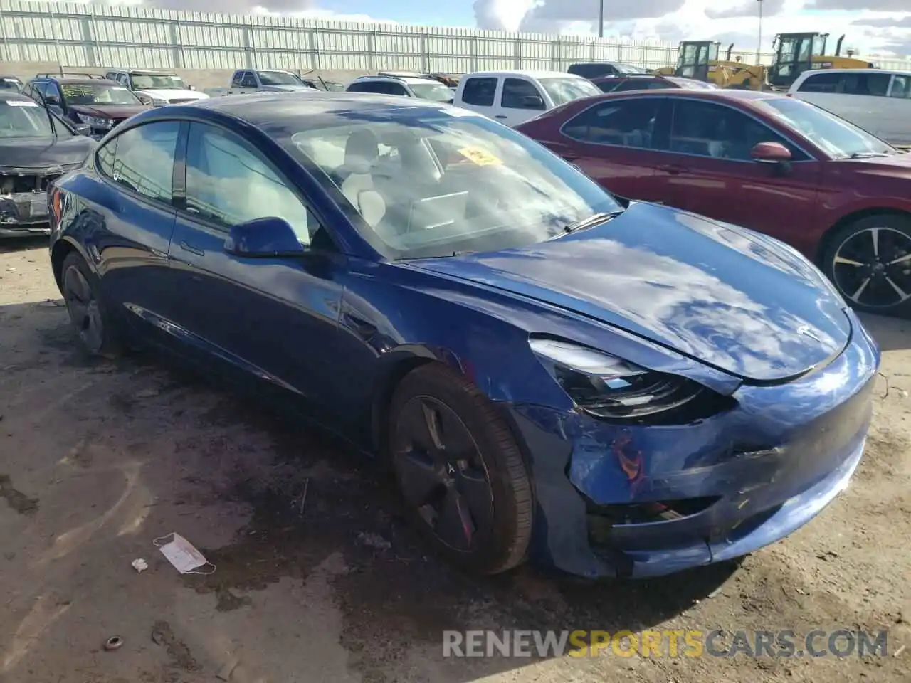 4 Фотография поврежденного автомобиля 5YJ3E1EB7PF635968 TESLA MODEL 3 2023