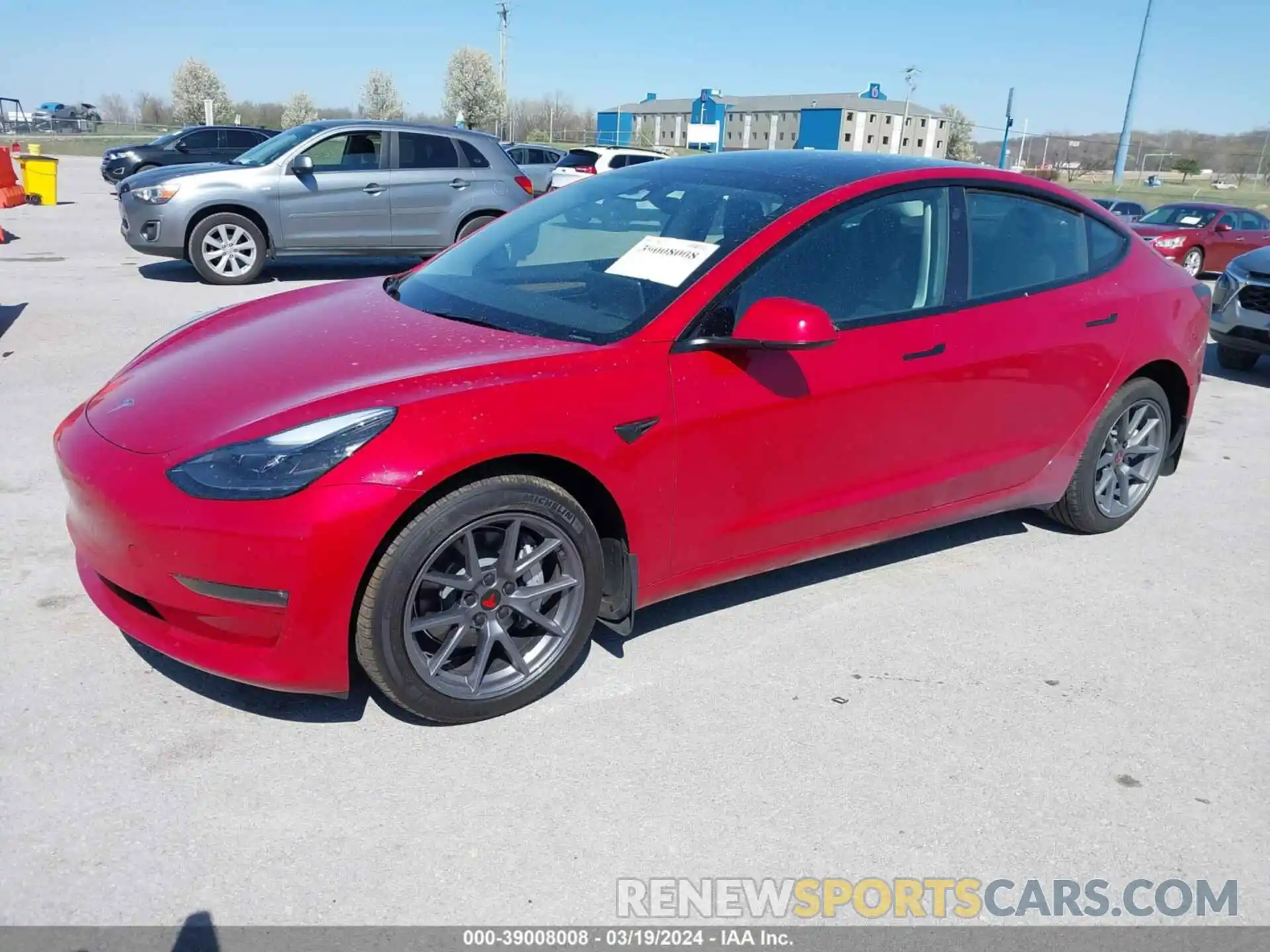 2 Photograph of a damaged car 5YJ3E1EB7PF636439 TESLA MODEL 3 2023