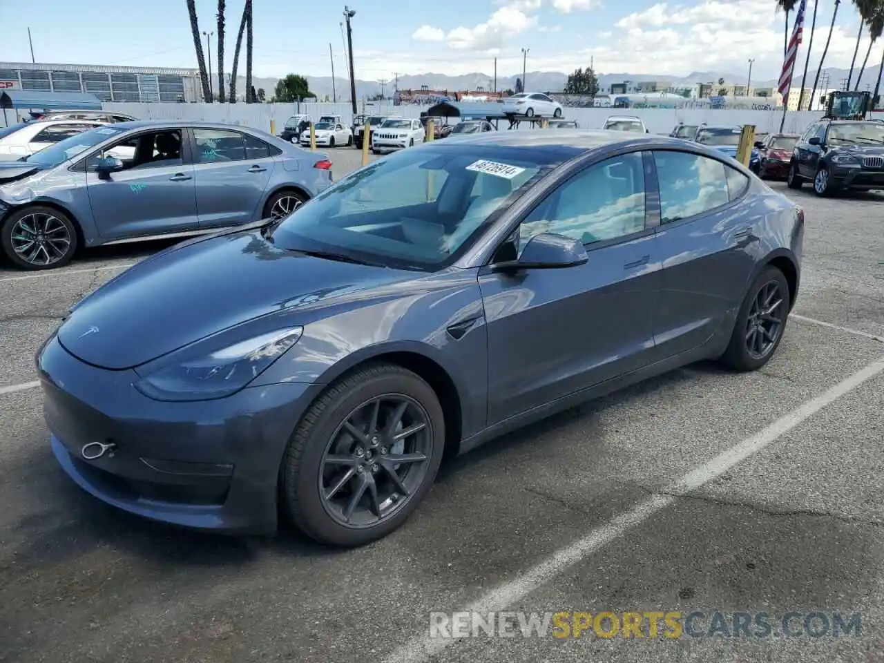 1 Photograph of a damaged car 5YJ3E1EB9PF703493 TESLA MODEL 3 2023