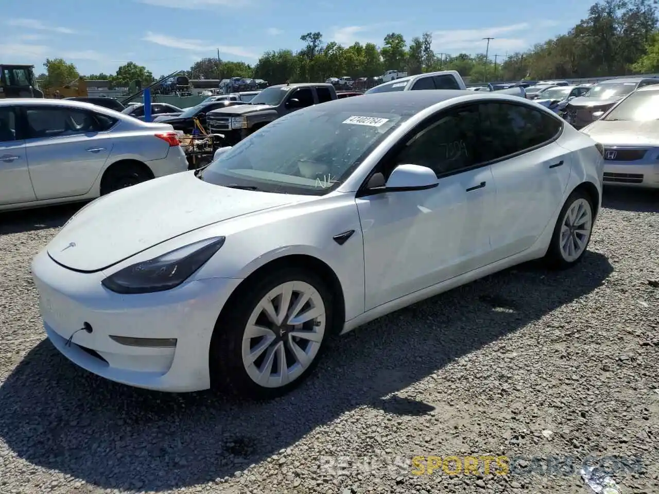 1 Photograph of a damaged car 5YJ3E1EBXPF631462 TESLA MODEL 3 2023