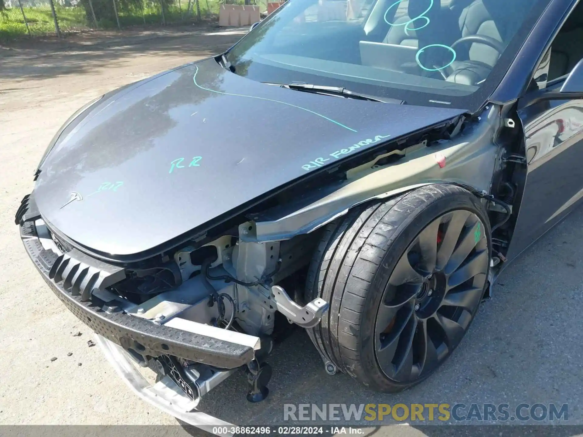 6 Photograph of a damaged car 5YJ3E1EC1PF467625 TESLA MODEL 3 2023