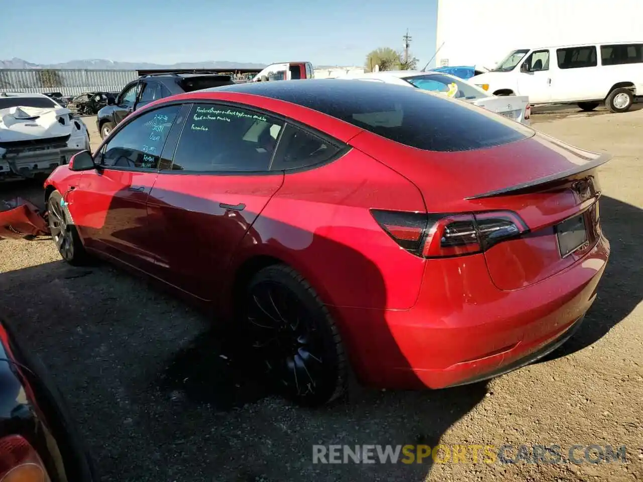 2 Photograph of a damaged car 5YJ3E1EC1PF712133 TESLA MODEL 3 2023