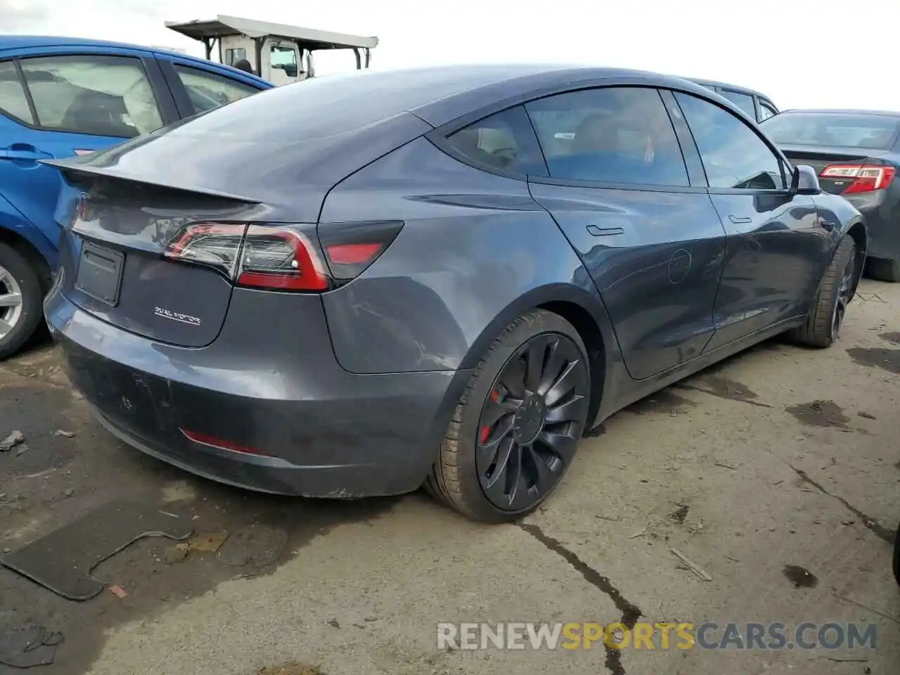 3 Photograph of a damaged car 5YJ3E1EC2PF635174 TESLA MODEL 3 2023